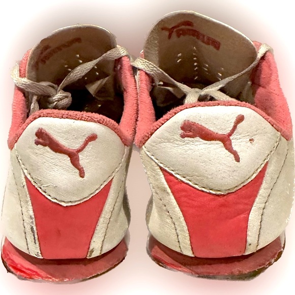VTG PUMA Pink White Athletic Running Shoes Sz:7.5 Women Sneaker 182775 05 Train - Picture 3 of 7